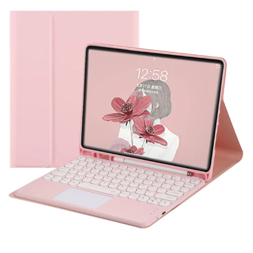 Apple iPad Pro 11" 2021/2020/2018 M1 Chip & Air 4/5 10.9" & Air 11" M2/M3/M4 (2024/2025/2026) Smart Wireless Trackpad Keyboard Flip Case - Image 3