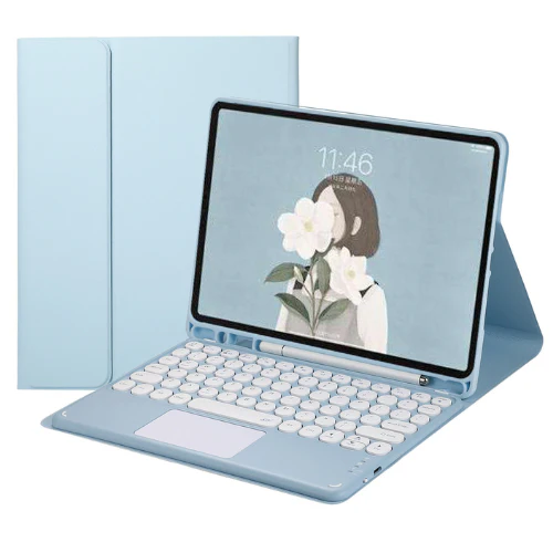 Apple iPad Pro 11" 2021/2020/2018 M1 Chip & Air 4/5 10.9" & Air 11" M2/M3/M4 (2024/2025/2026) Smart Wireless Trackpad Keyboard Flip Case - Image 4
