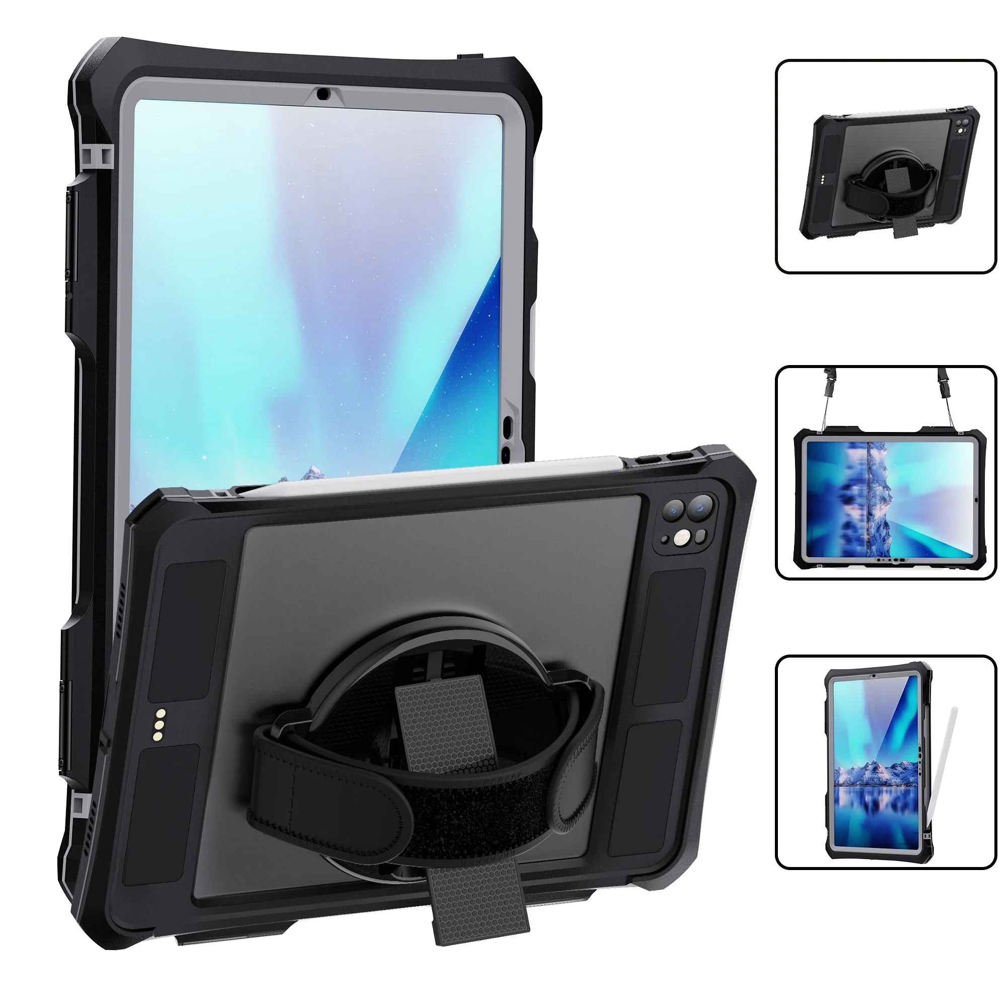 Apple iPad Pro 11-inch M4/M5 (2024/2025) Full Covered Waterproof Heavy Duty Tough Armor Case - Image 2