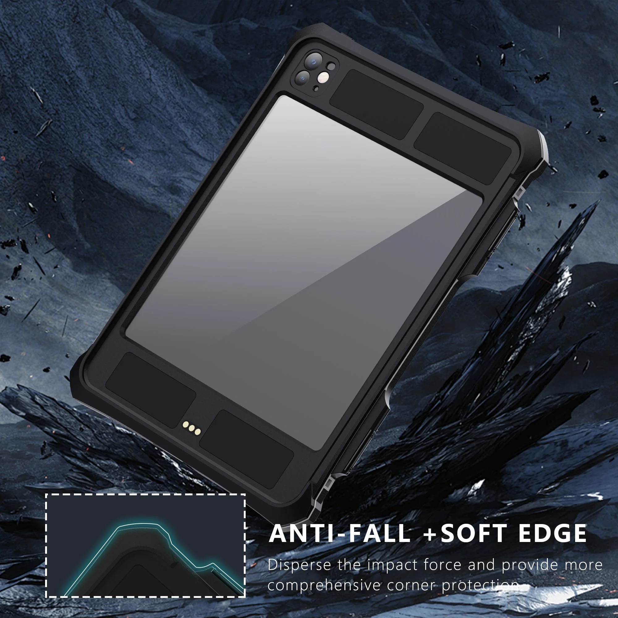 Apple iPad Pro 11-inch M4/M5 (2024/2025) Full Covered Waterproof Heavy Duty Tough Armor Case - Image 3