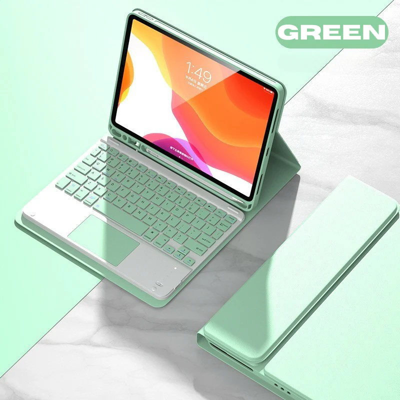 Apple iPad Pro 12.9" 3rd/4/5/6th & Air 13” M2/M3/M4 Smart Wireless Keyboard Flip Case With Backlit - Image 19