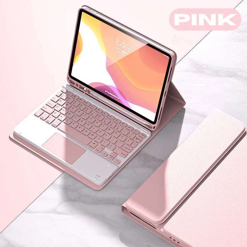 Apple iPad Pro 12.9" 3rd/4/5/6th & Air 13” M2/M3/M4 Smart Wireless Keyboard Flip Case With Backlit - Image 20