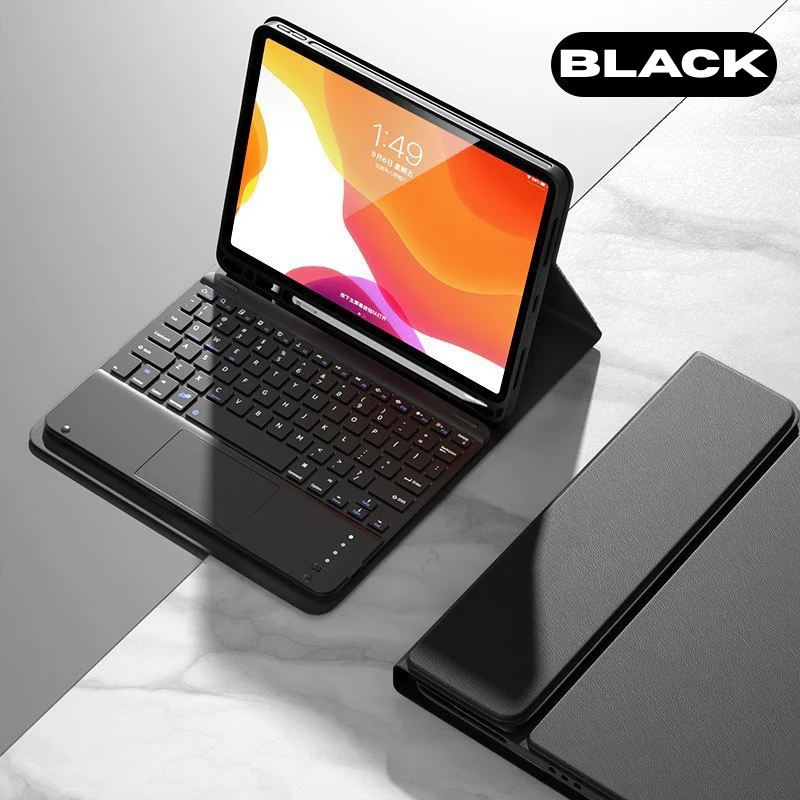 Apple iPad Pro 12.9" 3rd/4/5/6th & Air 13” M2/M3/M4 Smart Wireless Keyboard Flip Case With Backlit - Image 21