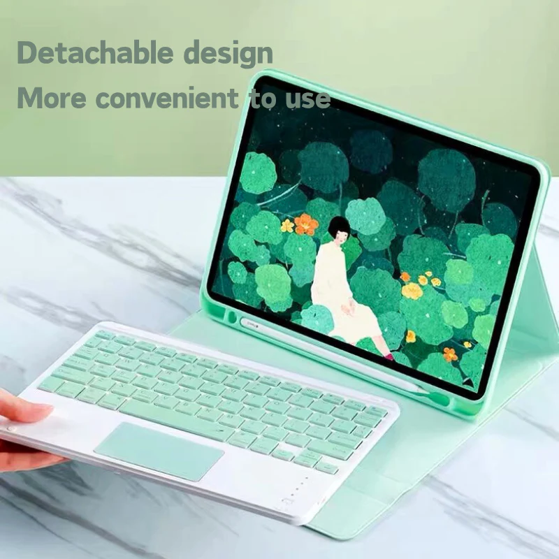 Apple iPad Pro 12.9" 3rd/4/5/6th & Air 13” M2/M3/M4 Smart Wireless Keyboard Flip Case With Backlit - Image 7