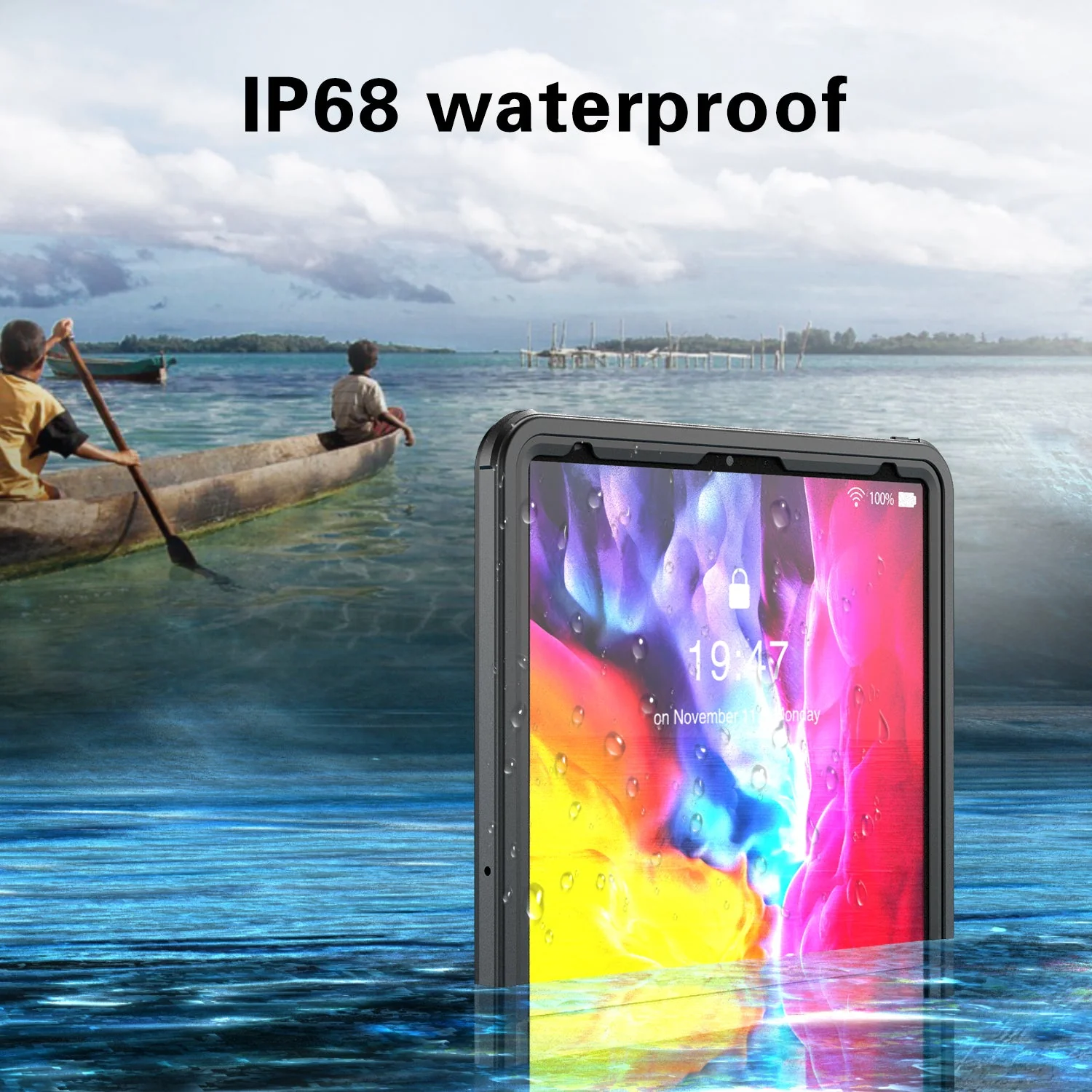 Apple iPad Pro 12.9" 4th Gen 2020 Version Shellbox Waterproof Heavy Duty Lifeproof Style Case - Image 7