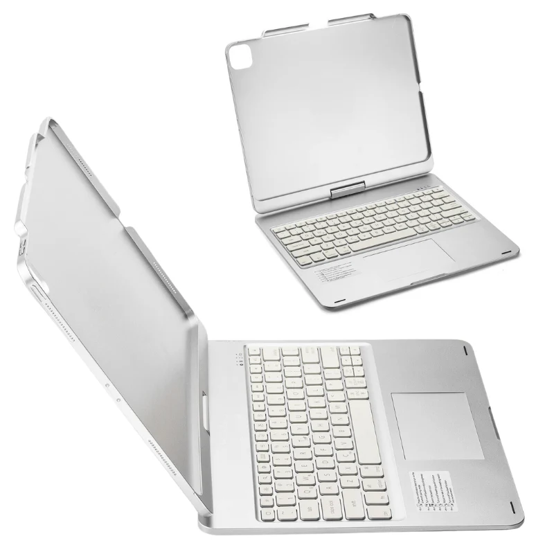 Apple iPad Pro 13-inch M4/M5 (2024/2025) 360° Rotating Wireless Touchpad Keyboard Flip Cover Case - Image 7