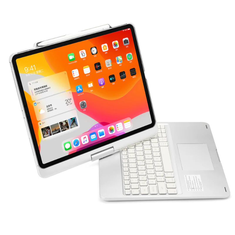 Apple iPad Pro 13-inch M4/M5 (2024/2025) 360° Rotating Wireless Touchpad Keyboard Flip Cover Case - Image 8