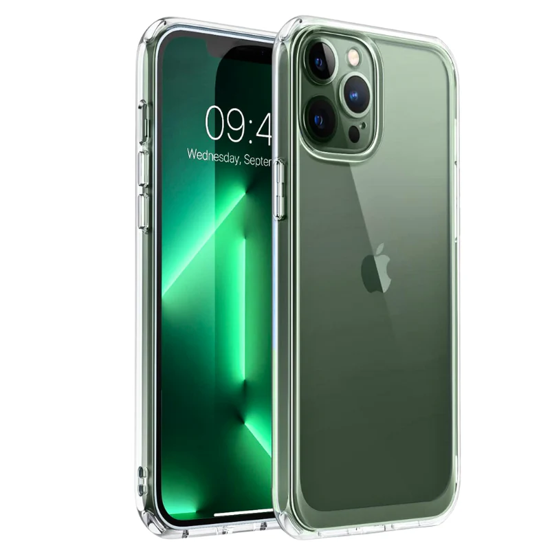 Apple iPhone 13/Mini/Pro/Pro Max Transparent Slim Protection Hybrid Shockproof Essentials Series Case - Image 12