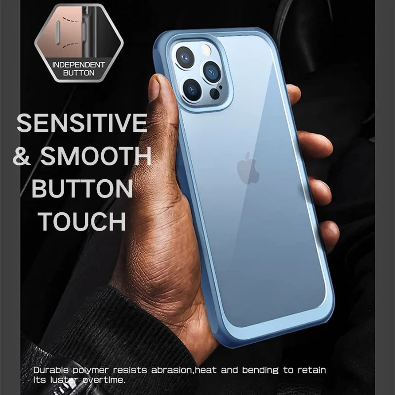 Apple iPhone 13/Mini/Pro/Pro Max Transparent Slim Protection Hybrid Shockproof Essentials Series Case - Image 7