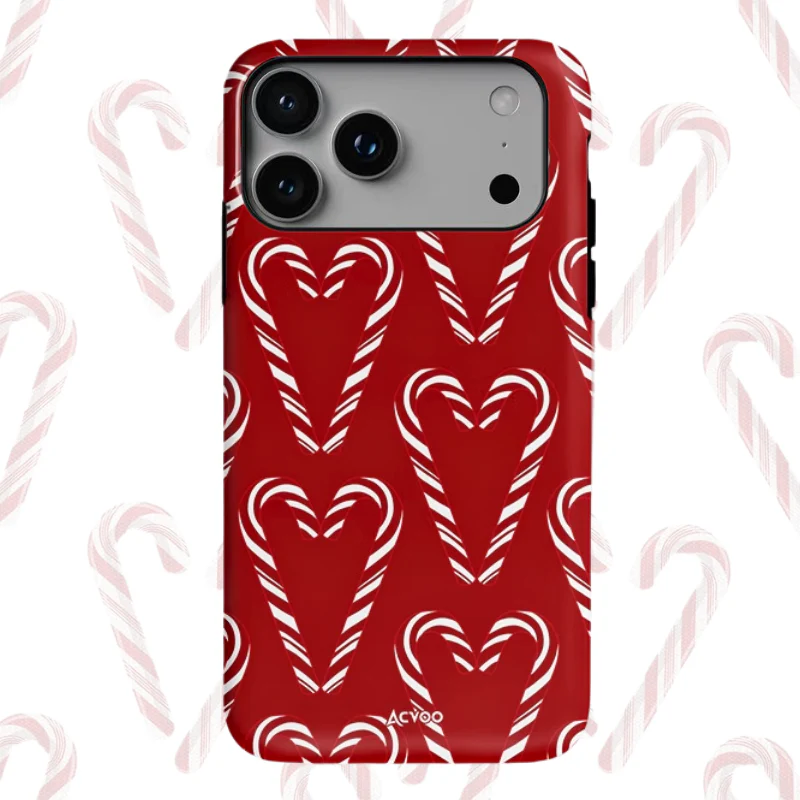 Apple iPhone 16/Pro/Pro Max/Plus - Christmas Candy Full-Body Shockproof Case - Image 3