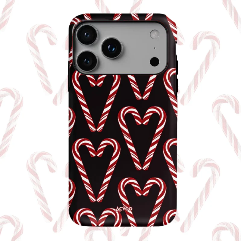 Apple iPhone 16/Pro/Pro Max/Plus - Christmas Candy Full-Body Shockproof Case - Image 4