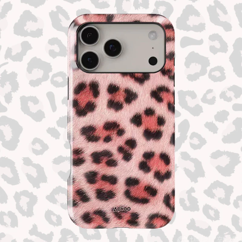Apple iPhone 16/Pro/Pro Max/Plus - Leopard Print Double-Layer Shockproof Phone Case - Image 3