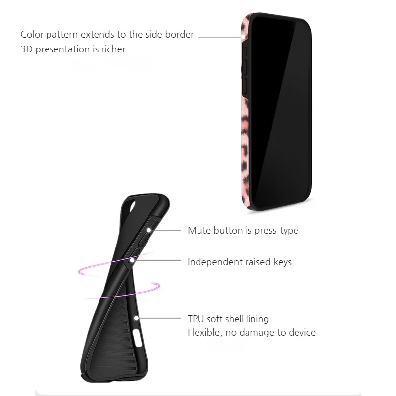 Apple iPhone 16/Pro/Pro Max/Plus - Leopard Print Double-Layer Shockproof Phone Case - Image 6
