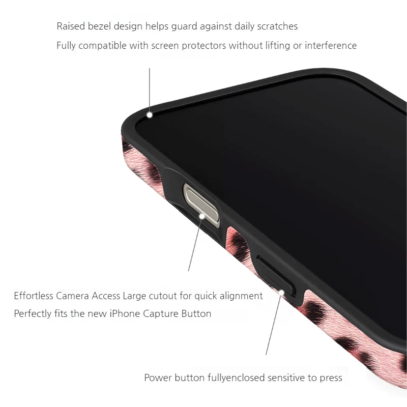 Apple iPhone 16/Pro/Pro Max/Plus - Leopard Print Double-Layer Shockproof Phone Case - Image 7