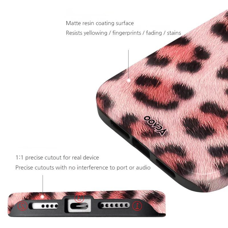 Apple iPhone 16/Pro/Pro Max/Plus - Leopard Print Double-Layer Shockproof Phone Case - Image 8