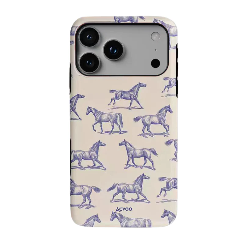 Apple iPhone 17/Air/Pro/Max - Retro Mustang Creative Shockproof Phone Case - Image 2