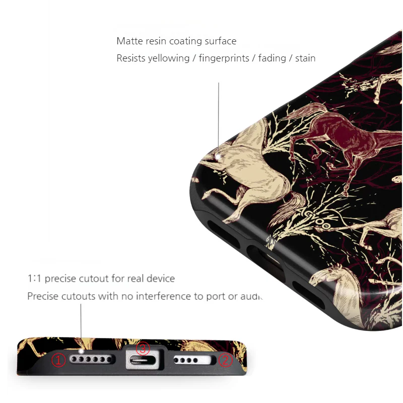 Apple iPhone 17/Air/Pro/Max - Retro Mustang Creative Shockproof Phone Case - Image 8