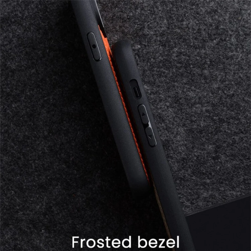 Apple iPhone 16/Plus/Pro/Max - Business Drop Proof Silicone + Cowhide Genuine Leather Series Case - Image 13