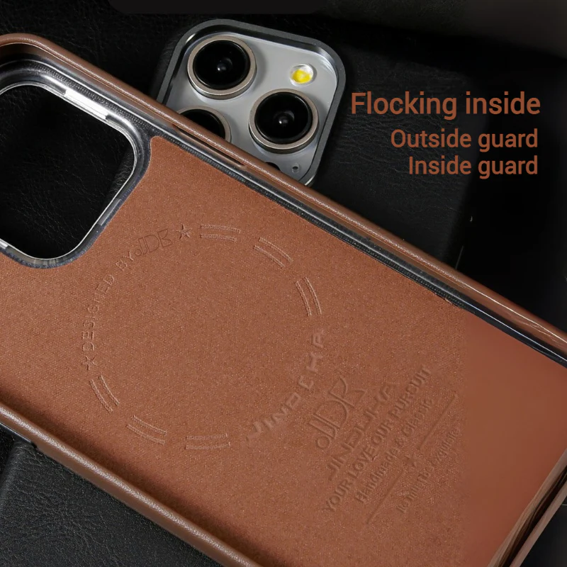 Apple iPhone 17/Air/Pro/Max - Business Retro Shockproof Leather Shockproof Case - Image 10