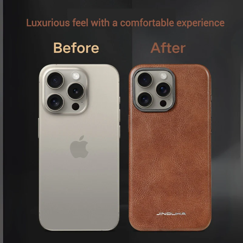 Apple iPhone 17/Air/Pro/Max - Business Retro Shockproof Leather Shockproof Case - Image 6