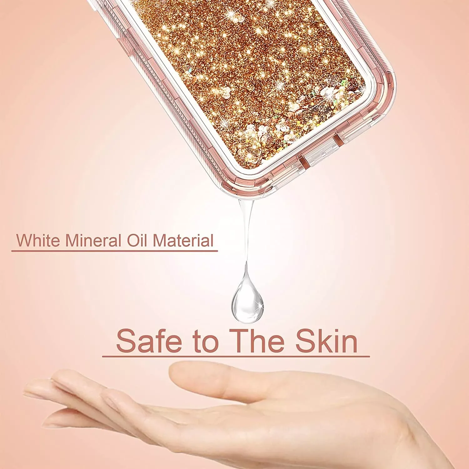 Apple iPhone 6/6S/7/8/Plus/SE 2020 Glitter Clear Transparent Liquid Sand Watering Case - Image 10