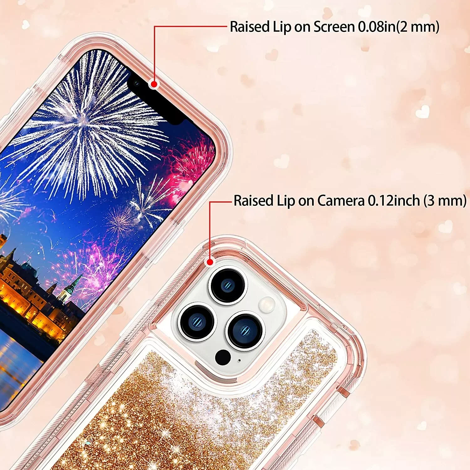 Apple iPhone 6/6S/7/8/Plus/SE 2020 Glitter Clear Transparent Liquid Sand Watering Case - Image 11