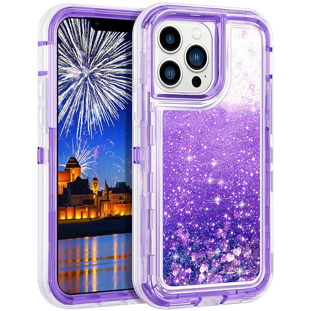 Apple iPhone 6/6S/7/8/Plus/SE 2020 Glitter Clear Transparent Liquid Sand Watering Case - Image 4