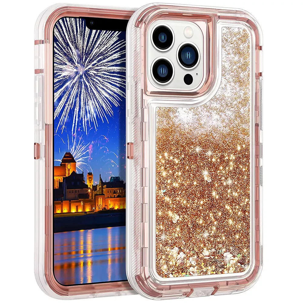 Apple iPhone 6/6S/7/8/Plus/SE 2020 Glitter Clear Transparent Liquid Sand Watering Case - Image 7