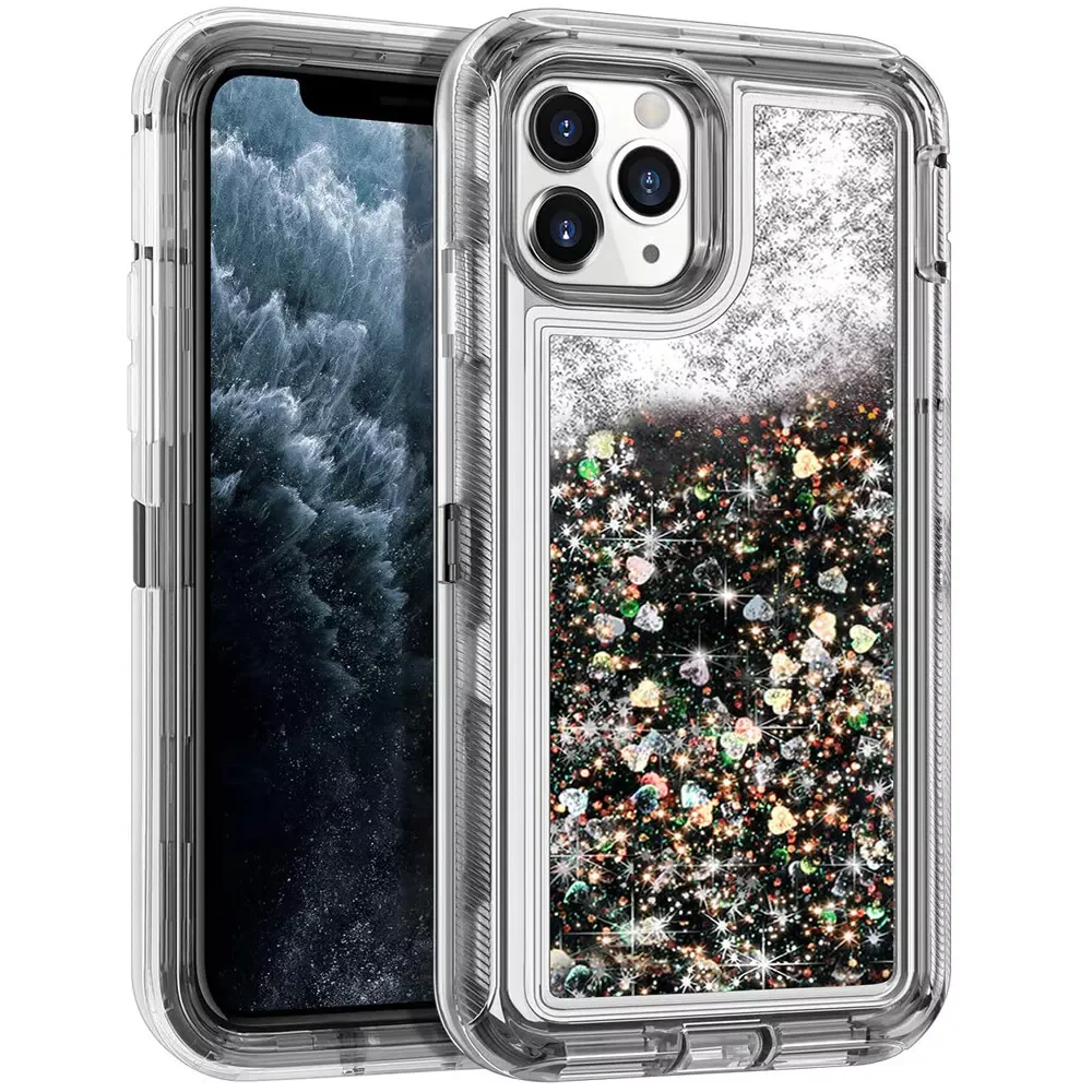 Apple iPhone 6/6S/7/8/Plus/SE 2020 Glitter Clear Transparent Liquid Sand Watering Case - Image 8