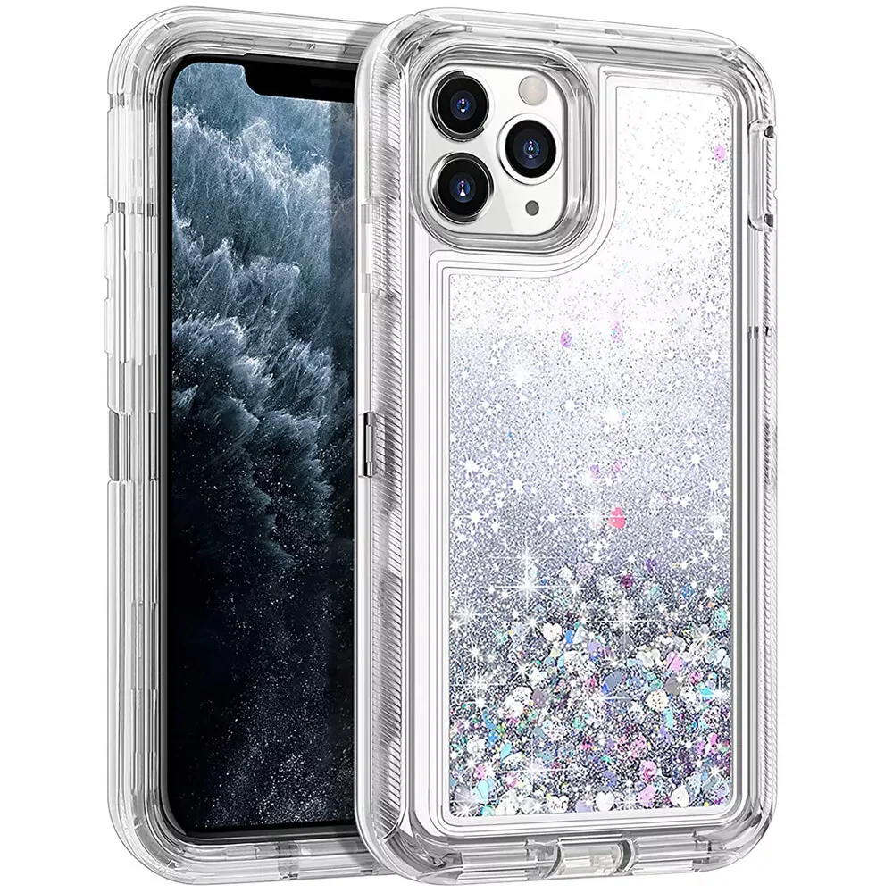 Apple iPhone 6/6S/7/8/Plus/SE 2020 Glitter Clear Transparent Liquid Sand Watering Case - Image 9