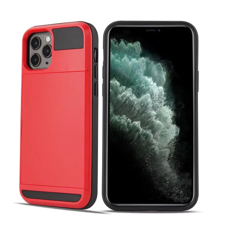 Apple iPhone X/XS/XR/Max Slide Card Holder ShockProof Armor Case - Image 4