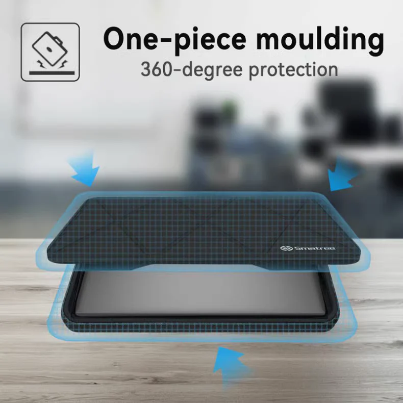 Apple MacBook Air & Pro 13” - 16.2” Smatree Hard EVA Shockproof Protective Sleeve Case - Image 5