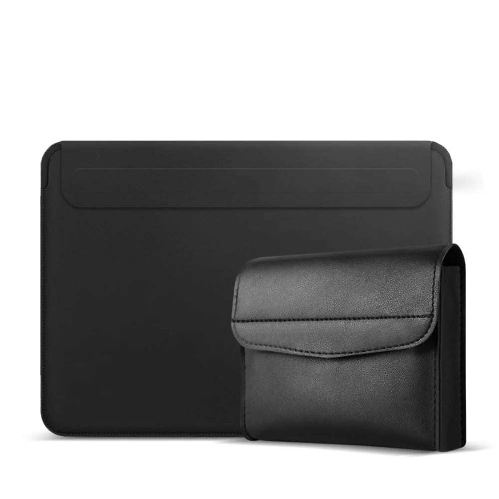 Apple MacBook Air & Pro 13"-17.3" Business Leather Protective Sleeve With Power Bank Bag