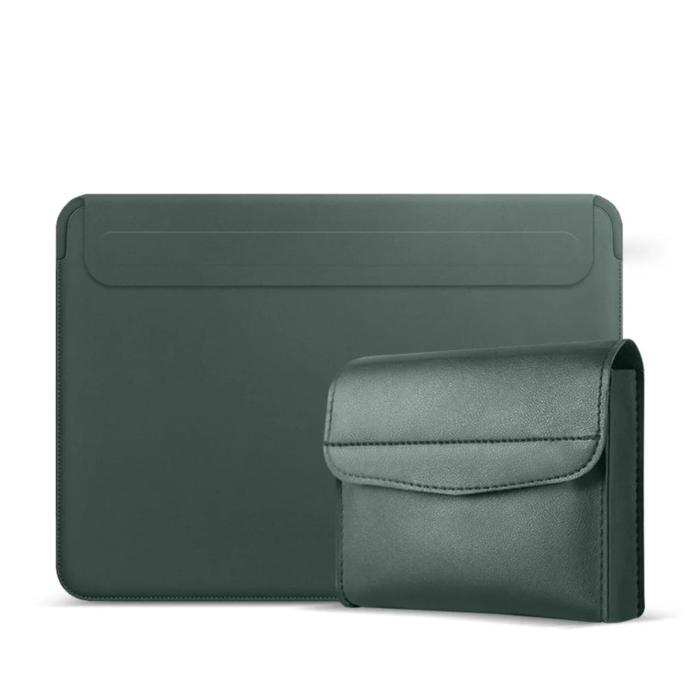 Apple MacBook Air & Pro 13"-17.3" Business Leather Protective Sleeve With Power Bank Bag - Image 7