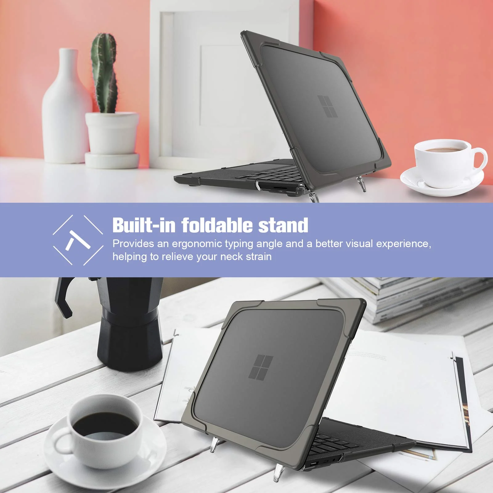 Microsoft Surface Laptop 3/4/5 15" Shockproof Heavy Duty Tough Case Cover - Image 5
