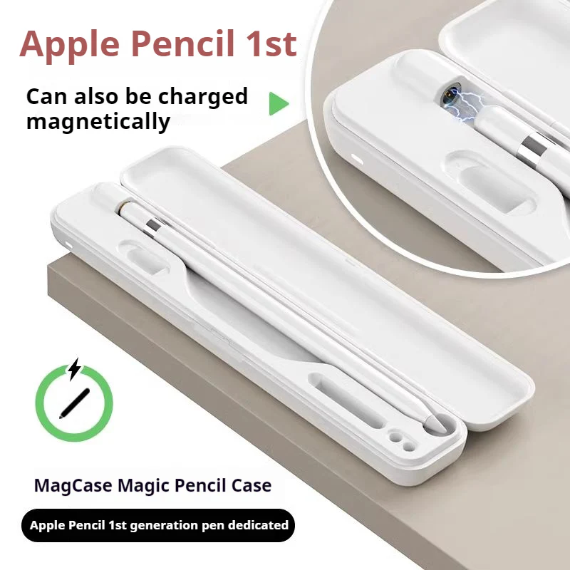 Apple Pencil (1st Generation Only) - Multifunctional Portable Magnetic Wireless Charger Mini Storage Case - Image 7