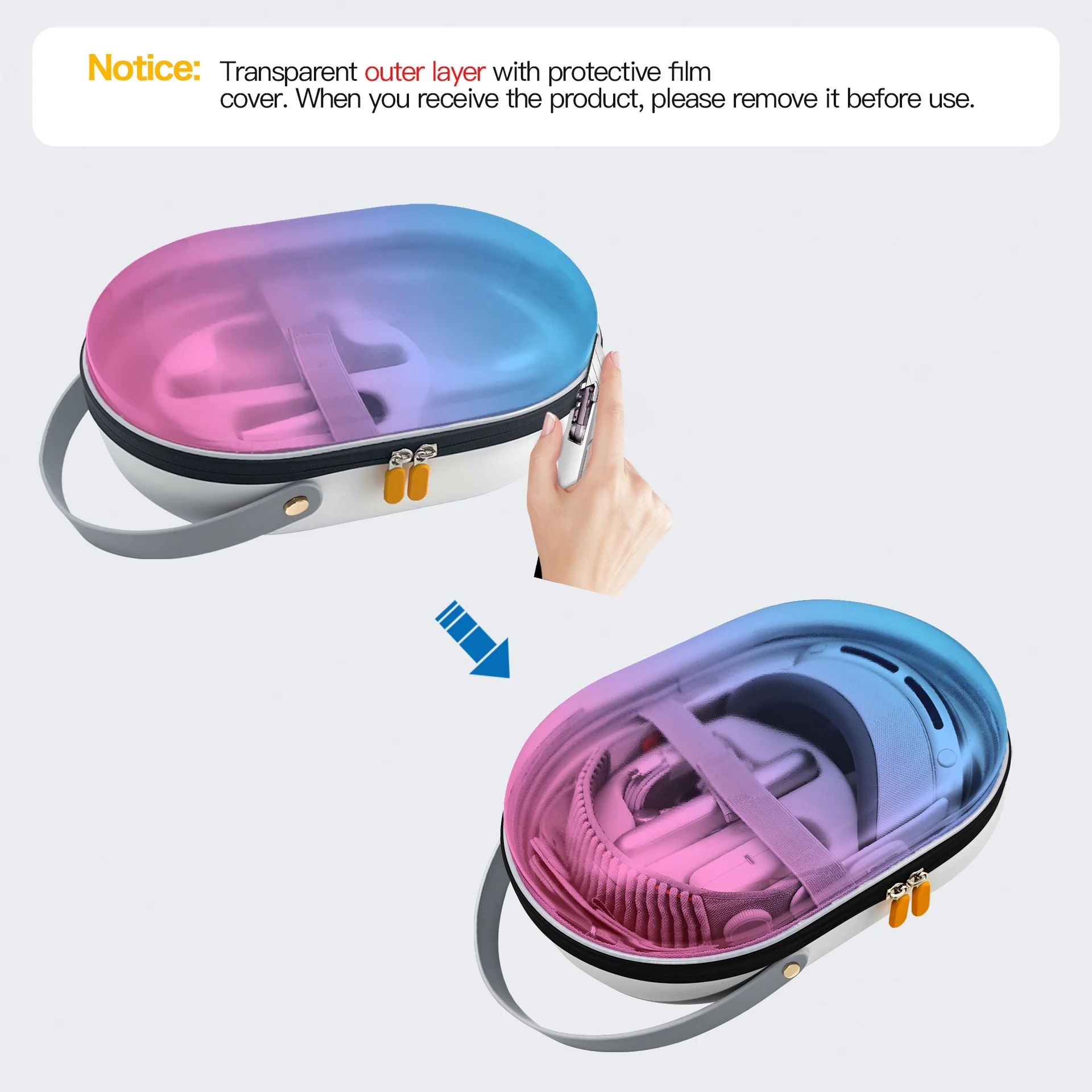 Apple Vision Pro - Handheld EVA Shockproof Hard Travel Storage Bag - Image 11