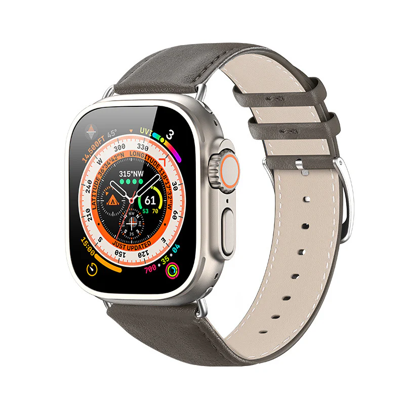 Apple Watch Series 1/2/3/4/5/6/SE/7/8/9/10 Business Premium Waterproof Leather Watch Strap Band - Image 11