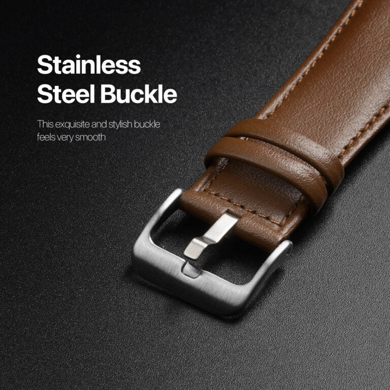 Apple Watch Series 1/2/3/4/5/6/SE/7/8/9/10 Business Premium Waterproof Leather Watch Strap Band - Image 6
