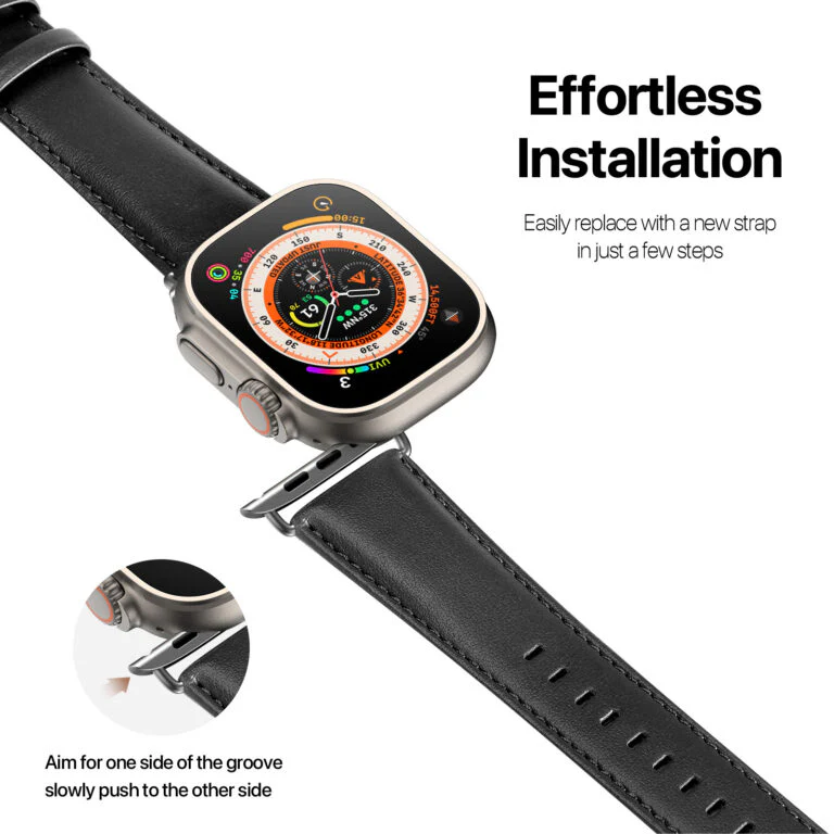Apple Watch Series 1/2/3/4/5/6/SE/7/8/9/10 Business Premium Waterproof Leather Watch Strap Band - Image 8