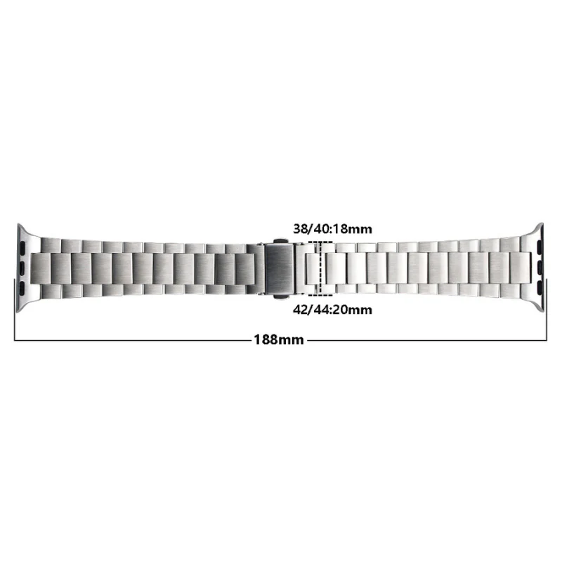Apple Watch Series 1/2/3/4/5/SE/6/7/8 Stainless Steel Watch Band Strap - Image 8