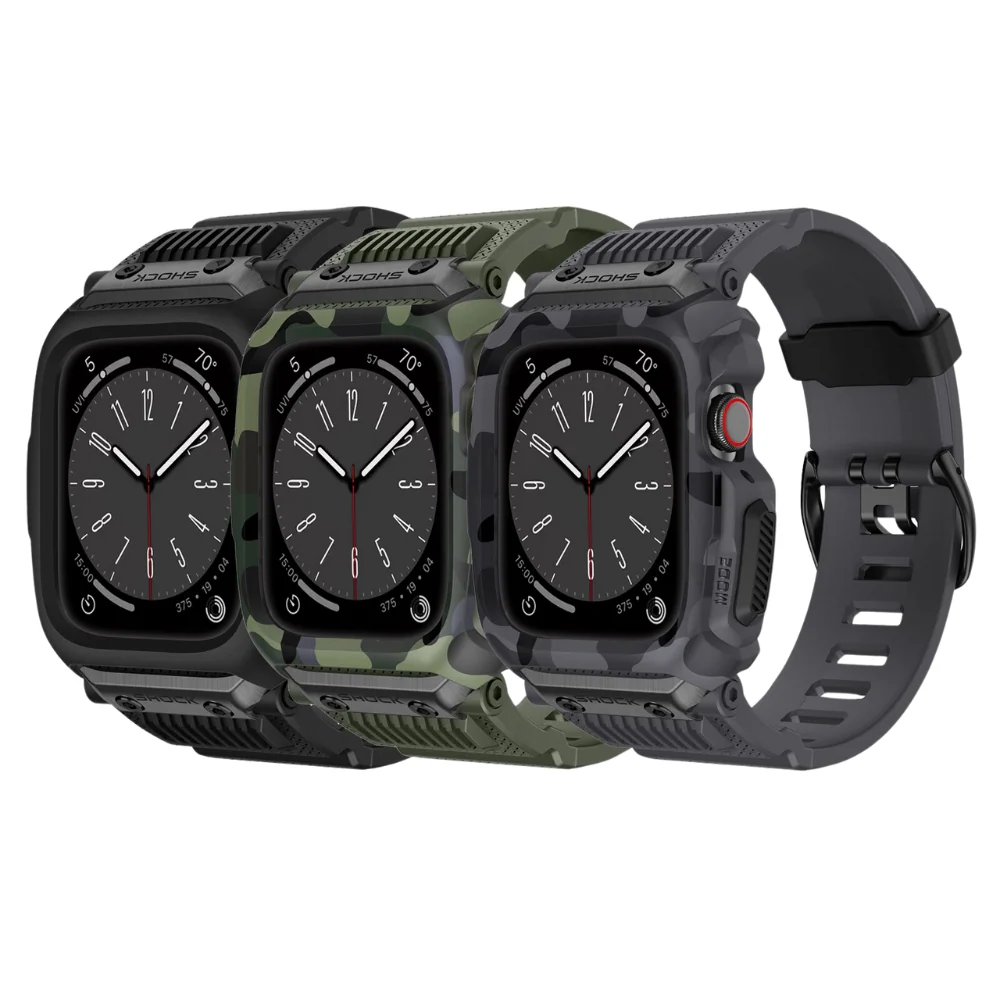 Apple Watch Series 1/2/3 42mm - One-piece Stylish Interstellar-style Silicone Watch Band - Image 2
