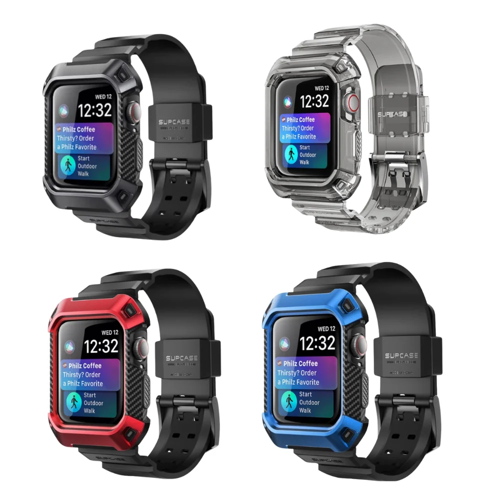 Apple Watch Series 4/5/6/SE/7/8/9 - SUPCASE Embedded Two-in-One Silicone Sweatproof Sports Watch Band - Image 3