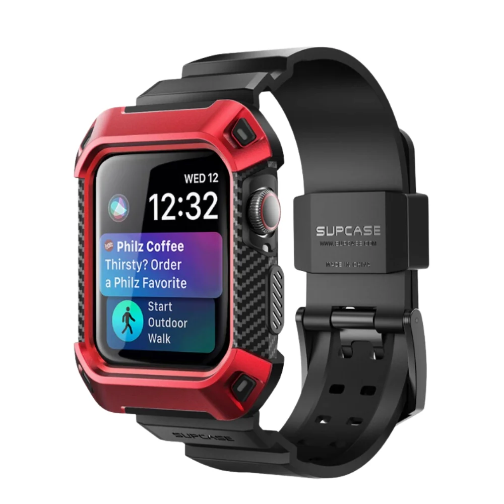 Apple Watch Series 4/5/6/SE/7/8/9 - SUPCASE Embedded Two-in-One Silicone Sweatproof Sports Watch Band - Image 5