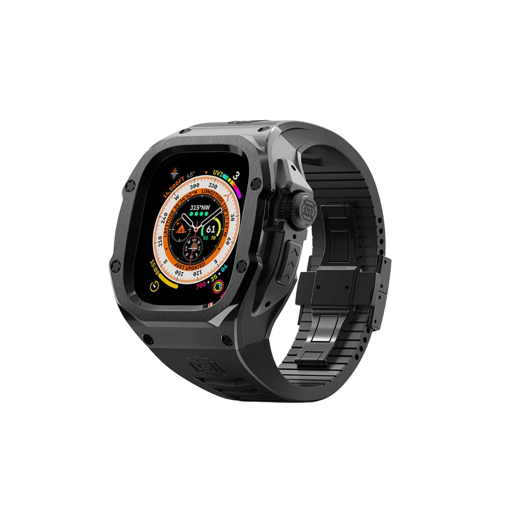Apple Watch Series 7/8/9/Ultra - Mechanical Metal Stainless Steel Heavy Duty Series Watch Case - Image 12