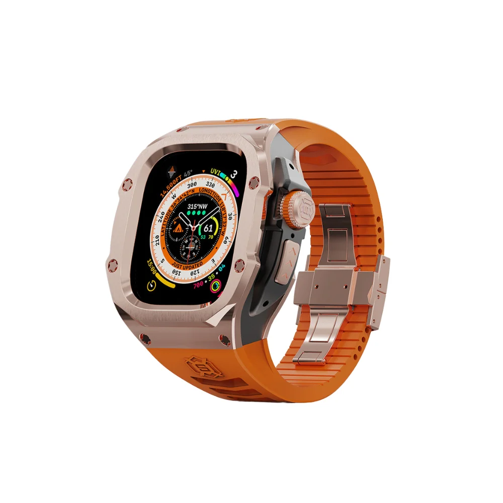 Apple Watch Series 7/8/9/Ultra - Mechanical Metal Stainless Steel Heavy Duty Series Watch Case - Image 13