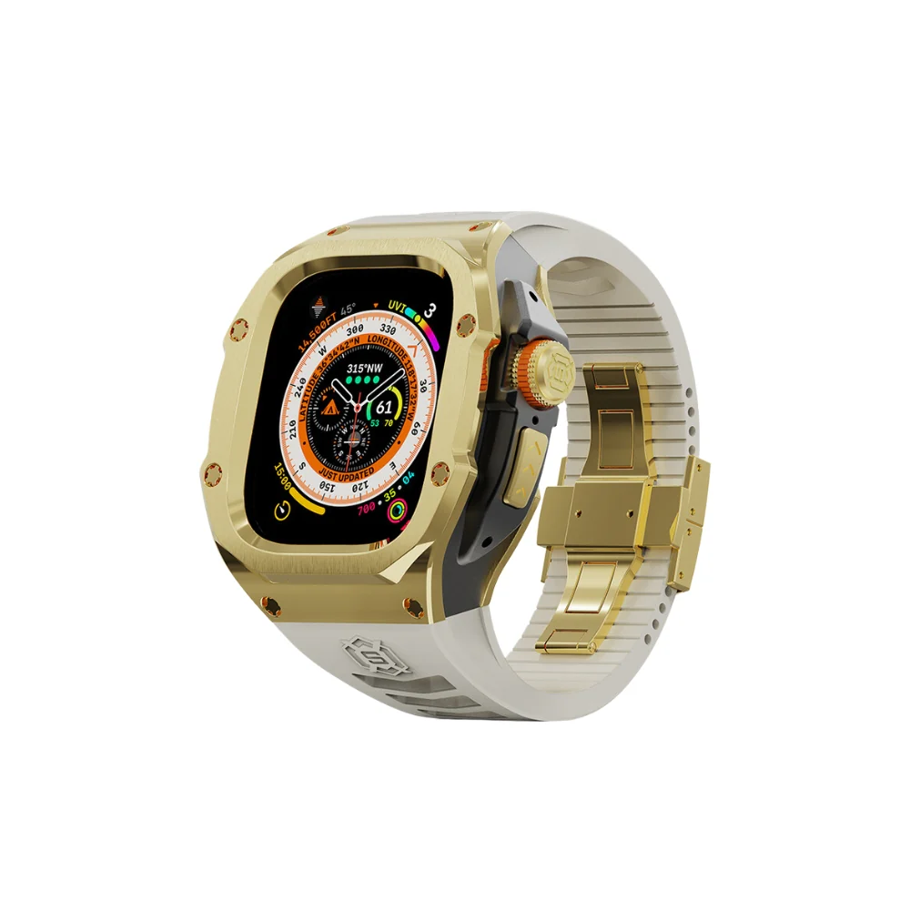 Apple Watch Series 7/8/9/Ultra - Mechanical Metal Stainless Steel Heavy Duty Series Watch Case - Image 14