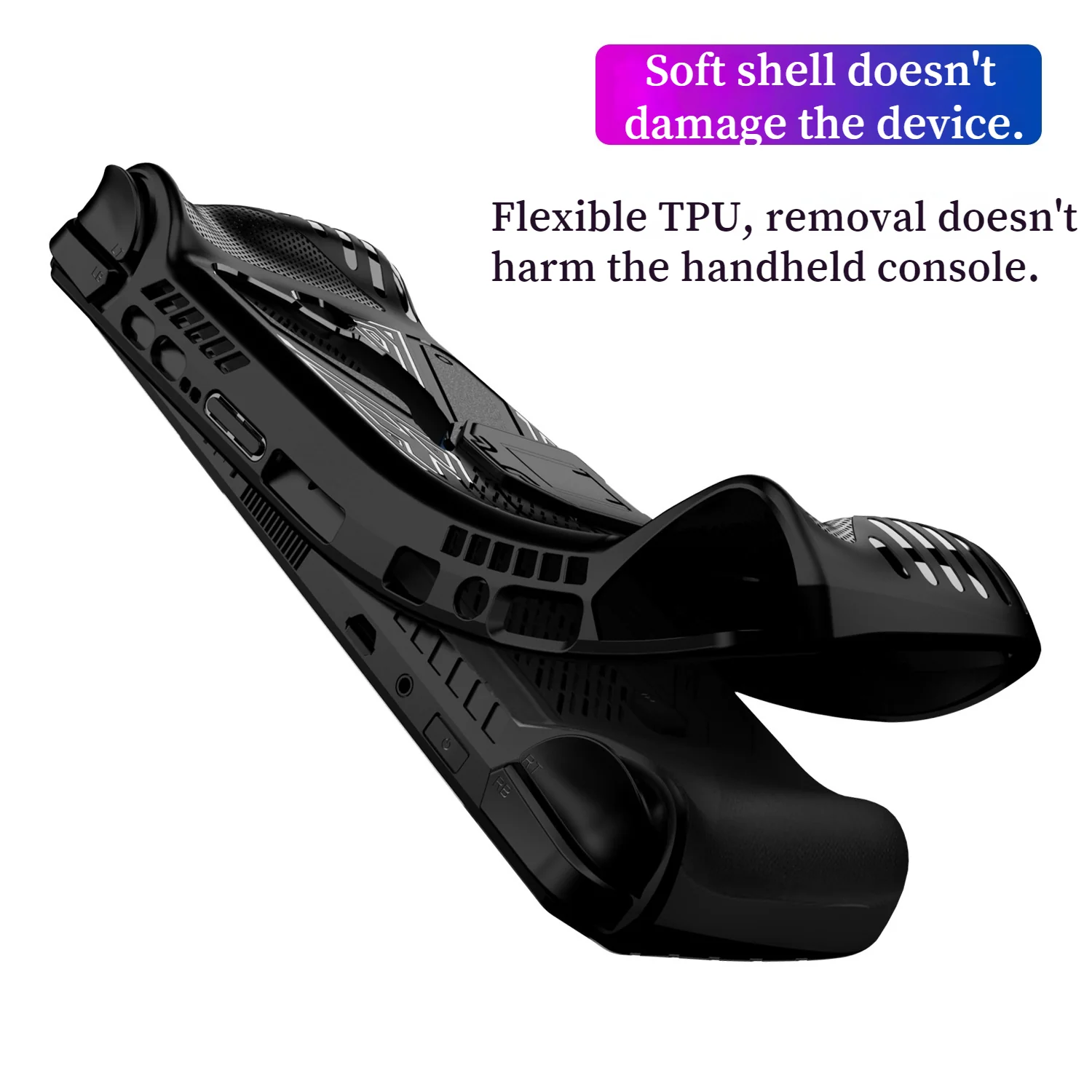 ASUS ROG Ally X (2024) - Shockproof TPU Soft Protective Case Cover With Kickstand - Image 4