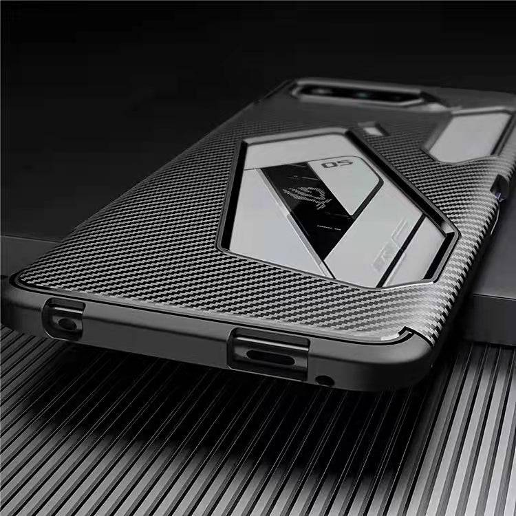 ASUS Rog Phone 5 ZS673KS TPU + PC Heavy Duty Carbon Protective Case - Image 5
