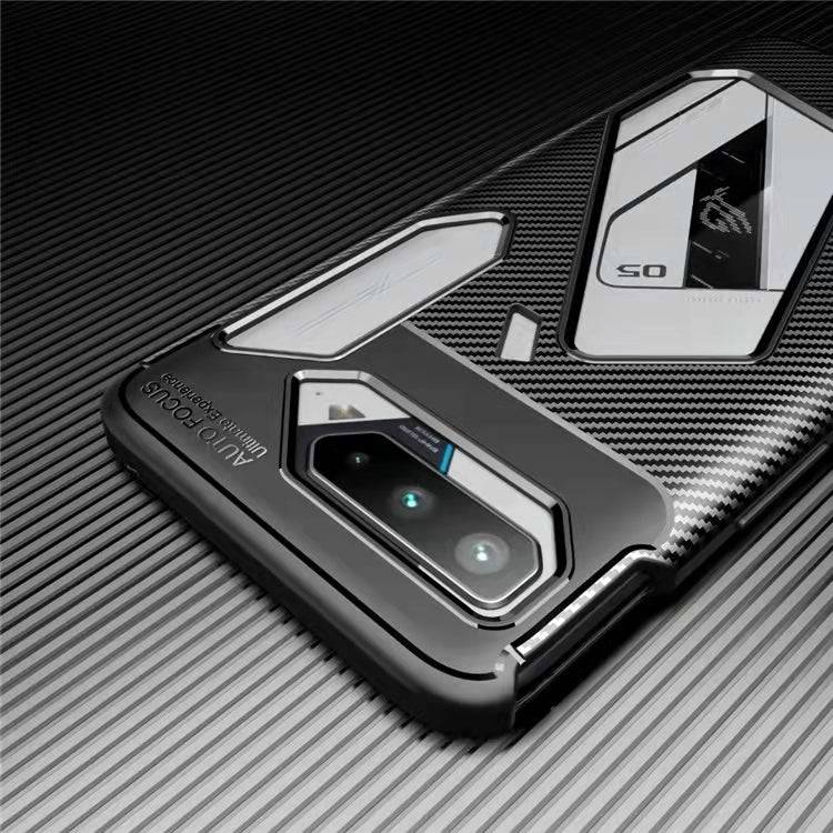 ASUS Rog Phone 5 ZS673KS TPU + PC Heavy Duty Carbon Protective Case - Image 6